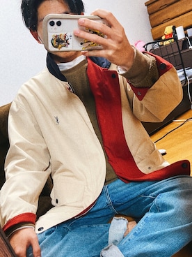 「YSL（ワイエスエル）のアイテム（ジャケット/アウター）」を使った、【おかじゃわ】+理学療法士さん（メンズ・171cm）の冬コーディネート