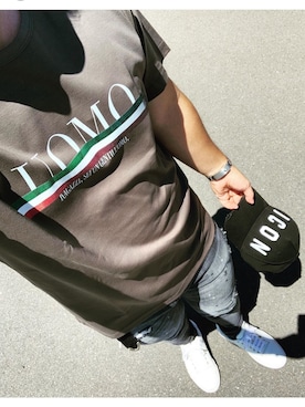 「DSQUARED2（ディースクエアード）のアイテム（帽子）」を使った、jp1991さん（メンズ・171cm・20代）の秋コーディネート