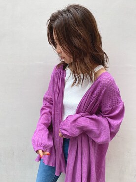 長谷千沙さん（レディース・159cm）の夏コーディネート