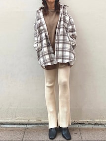 Ungrid＊シャギーチェックルーズシャツ Ungrid（アングリッド）の「シャギーチェックルーズシャツ（シャツ