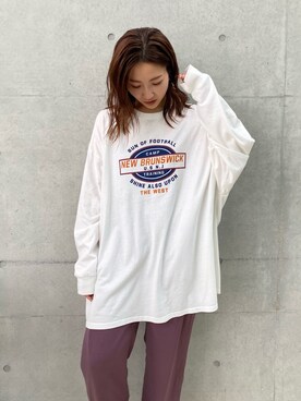 長谷千沙さん（レディース・159cm）の秋コーディネート