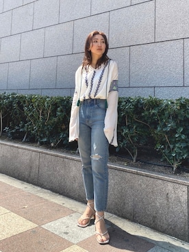 長谷千沙さん(レディース・159cm)の春コーディネート