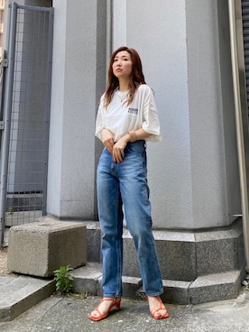 長谷千沙さん(レディース・159cm)の春コーディネート