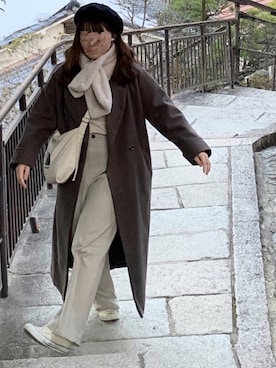 「宮島」｜YURIさん（レディース・154cm）の冬コーディネート