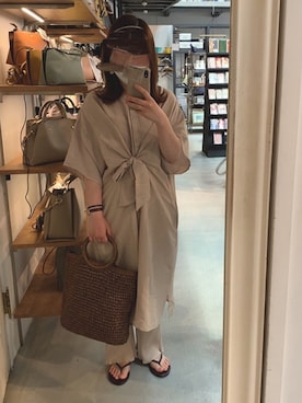 「rps（アールピーエス）のアイテム（バッグ）」を使った、YURIさん（レディース・154cm）の春コーディネート