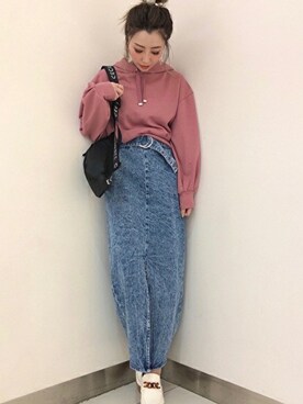 「CECIL McBEE（セシルマクビー）のアイテム（スカート）」を使った、cecilmcbee_staffさん（レディース・152cm）の春コーディネート