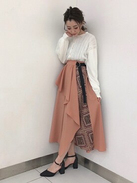「CECIL McBEE（セシルマクビー）のアイテム（スカート）」を使った、cecilmcbee_staffさん（レディース・152cm）の春コーディネート
