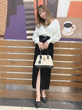 「CECIL McBEE（セシルマクビー）のアイテム（スカート）」を使った、cecilmcbee_staffさん（レディース・156cm）の春コーディネート