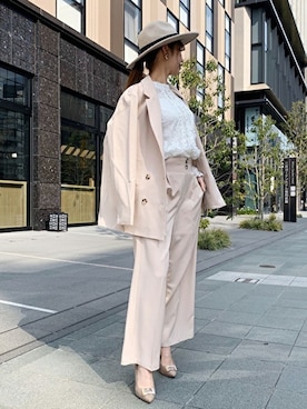 「CECIL McBEE（セシルマクビー）のアイテム（パンツ）」を使った、cecilmcbee_staffさん（レディース・160cm）の春コーディネート