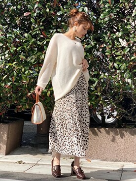 「CECIL McBEE（セシルマクビー）のアイテム（スカート）」を使った、cecilmcbee_staffさん（レディース・160cm）の春コーディネート