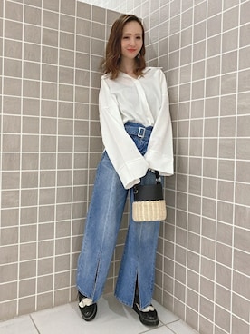 「CECIL McBEE（セシルマクビー）のアイテム（パンツ）」を使った、cecilmcbee_staffさん（レディース・164cm）の春コーディネート