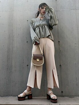 「CECIL McBEE（セシルマクビー）のアイテム（財布/小物）」を使った、cecilmcbee_staffさん（レディース・167cm）の春コーディネート