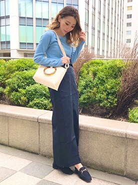 「CECIL McBEE（セシルマクビー）のアイテム（スカート）」を使った、cecilmcbee_staffさん（レディース・156cm）の春コーディネート