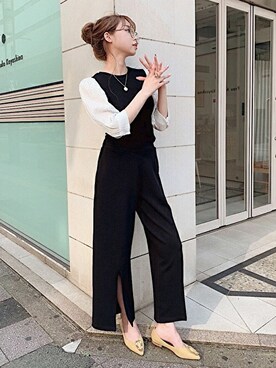 「CECIL McBEE（セシルマクビー）のアイテム（パンツ）」を使った、cecilmcbee_staffさん（レディース・160cm）の春コーディネート