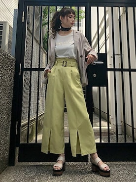 「CECIL McBEE（セシルマクビー）のアイテム（パンツ）」を使った、cecilmcbee_staffさん（レディース・167cm）の春コーディネート