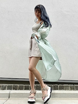 「CECIL McBEE（セシルマクビー）のアイテム（パンツ）」を使った、cecilmcbee_staffさん（レディース・155cm）の春コーディネート