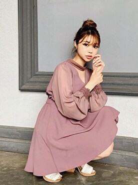 「CECIL McBEE（セシルマクビー）のアイテム（サンダル）」を使った、cecilmcbee_staffさん（レディース・160cm）の春コーディネート