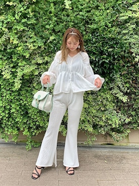「CECIL McBEE（セシルマクビー）のアイテム（パンツ）」を使った、cecilmcbee_staffさん（レディース・156cm）の夏コーディネート