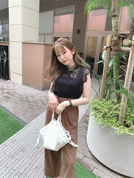 「CECIL McBEE（セシルマクビー）のアイテム（パンツ）」を使った、cecilmcbee_staffさん（レディース・156cm）の夏コーディネート