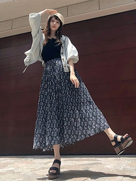「CECIL McBEE（セシルマクビー）のアイテム（サンダル）」を使った、cecilmcbee_staffさん（レディース・167cm）の夏コーディネート