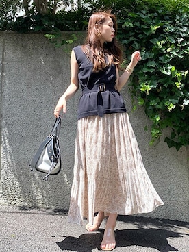 「CECIL McBEE（セシルマクビー）のアイテム（スカート）」を使った、cecilmcbee_staffさん（レディース・165cm）の夏コーディネート