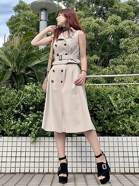 「CECIL McBEE（セシルマクビー）のアイテム（シューズ）」を使った、cecilmcbee_staffさん（レディース・160cm）の夏コーディネート