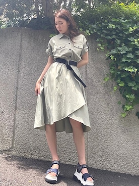「CECIL McBEE（セシルマクビー）のアイテム（シューズ）」を使った、cecilmcbee_staffさん（レディース・165cm）の夏コーディネート