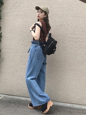 「CECIL McBEE（セシルマクビー）のアイテム（パンツ）」を使った、cecilmcbee_staffさん（レディース・157cm）の夏コーディネート
