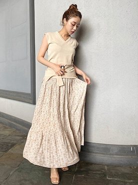 「CECIL McBEE（セシルマクビー）のアイテム（トップス）」を使った、cecilmcbee_staffさん（レディース・160cm）の夏コーディネート