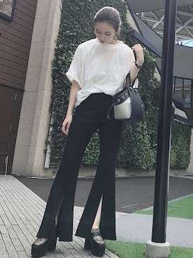 「CECIL McBEE（セシルマクビー）のアイテム（パンツ）」を使った、cecilmcbee_staffさん（レディース・160cm）の夏コーディネート