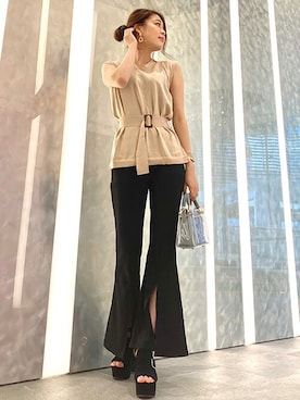 「CECIL McBEE（セシルマクビー）のアイテム（パンツ）」を使った、cecilmcbee_staffさん（レディース・165cm）の夏コーディネート