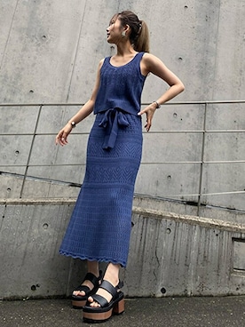 「CECIL McBEE（セシルマクビー）のアイテム（サンダル）」を使った、cecilmcbee_staffさん（レディース・155cm）の夏コーディネート