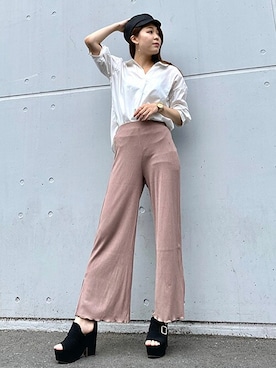 「CECIL McBEE（セシルマクビー）のアイテム（パンツ）」を使った、cecilmcbee_staffさん（レディース・165cm）の夏コーディネート