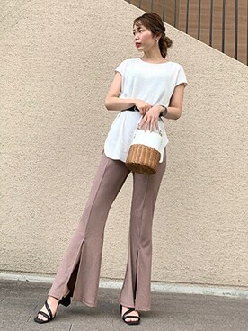 「CECIL McBEE（セシルマクビー）のアイテム（パンツ）」を使った、cecilmcbee_staffさん（レディース・156cm）の夏コーディネート