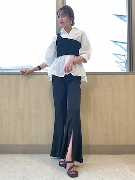 「CECIL McBEE（セシルマクビー）のアイテム（パンツ）」を使った、cecilmcbee_staffさん（レディース・156cm）の夏コーディネート