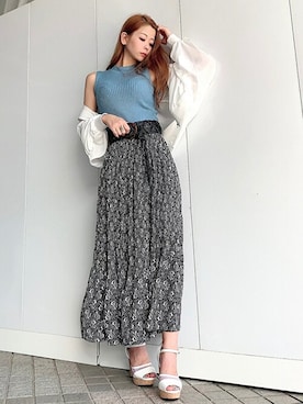 「CECIL McBEE（セシルマクビー）のアイテム（ジャケット/アウター）」を使った、cecilmcbee_staffさん（レディース・154cm）の夏コーディネート