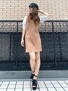 「CECIL McBEE（セシルマクビー）のアイテム（ワンピース/ドレス）」を使った、cecilmcbee_staffさん（レディース・165cm）の夏コーディネート