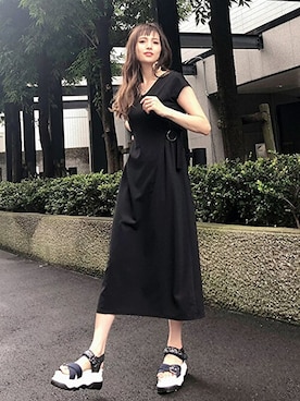 「CECIL McBEE（セシルマクビー）のアイテム（サンダル）」を使った、cecilmcbee_staffさん（レディース・167cm）の夏コーディネート
