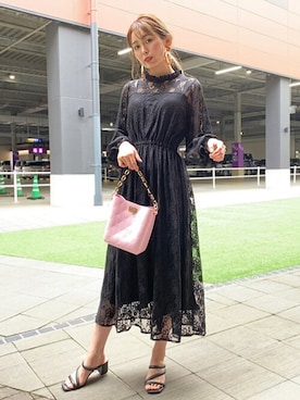 「CECIL McBEE（セシルマクビー）のアイテム（ワンピース/ドレス）」を使った、cecilmcbee_staffさん（レディース・156cm）の夏コーディネート