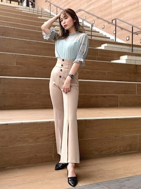 「CECIL McBEE（セシルマクビー）のアイテム（パンツ）」を使った、cecilmcbee_staffさん（レディース・156cm）の夏コーディネート