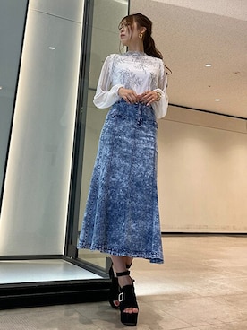 「CECIL McBEE（セシルマクビー）のアイテム（シューズ）」を使った、cecilmcbee_staffさん（レディース・165cm）の夏コーディネート