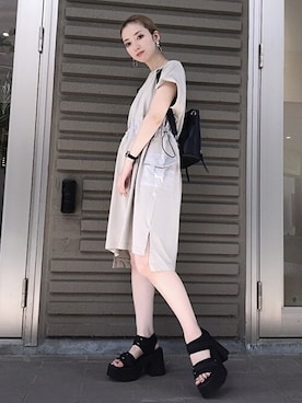 「CECIL McBEE（セシルマクビー）のアイテム（ワンピース/ドレス）」を使った、cecilmcbee_staffさん（レディース・157cm）の夏コーディネート