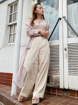 「CECIL McBEE（セシルマクビー）のアイテム（パンツ）」を使った、cecilmcbee_staffさん（レディース・146cm）の夏コーディネート