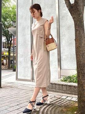 「CECIL McBEE（セシルマクビー）のアイテム（ワンピース/ドレス）」を使った、cecilmcbee_staffさん（レディース・165cm）の夏コーディネート