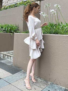 「CECIL McBEE（セシルマクビー）のアイテム（ワンピース/ドレス）」を使った、cecilmcbee_staffさん（レディース・160cm）の夏コーディネート