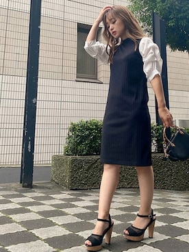 「CECIL McBEE（セシルマクビー）のアイテム（ワンピース/ドレス）」を使った、cecilmcbee_staffさん（レディース・146cm）の夏コーディネート
