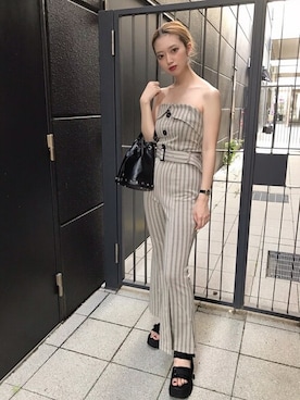 「CECIL McBEE（セシルマクビー）のアイテム（ワンピース/ドレス）」を使った、cecilmcbee_staffさん（レディース・157cm）の夏コーディネート
