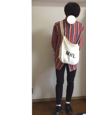 「古着のアイテム（シャツ/ブラウス、その他）」を使った、NOhさん（メンズ・175cm）の春コーディネート