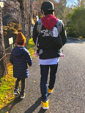 「Supreme x The North Face」｜「アイテム（帽子）」を使った、toti0512さん（メンズ・173cm）の冬コーディネート