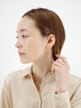「ガーリーコーデ」｜「アイテム（アクセサリー）」を使った、ISOLATION JEWELRYさん（レディース・159cm）の春コーディネート